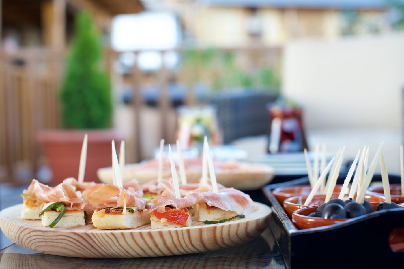 Tapas en el bar de The Lodge